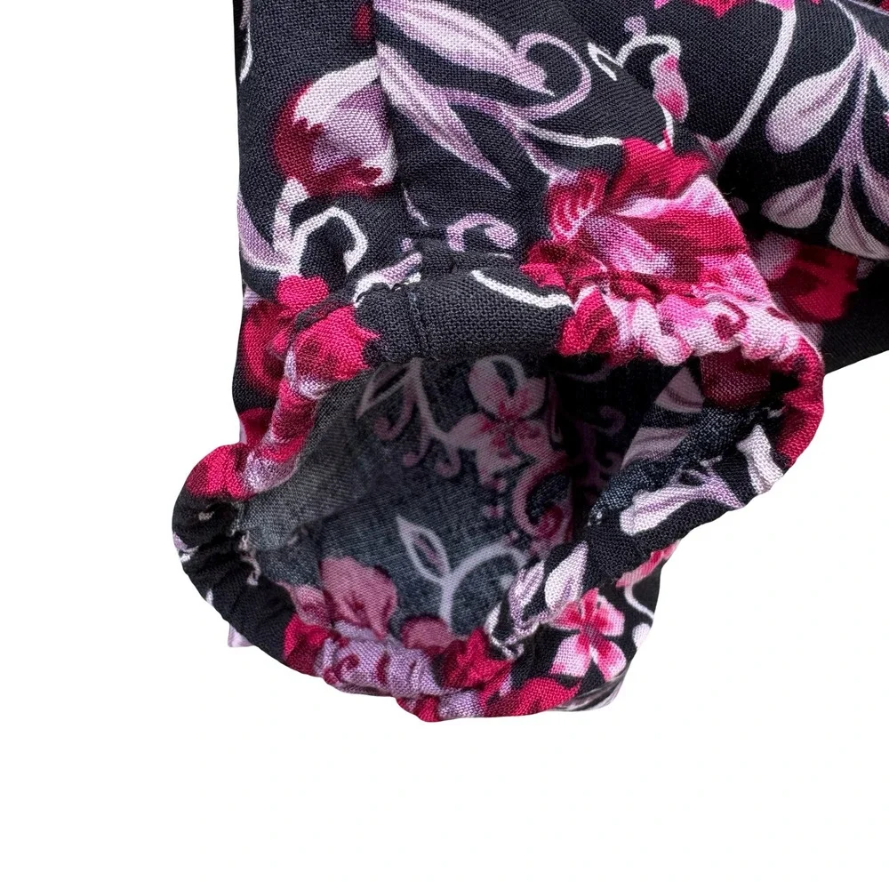 The Childrens Place Girls 16 XXL Floral Long Sleeve Dress Boho Pink Peasant - Picture 4 of 11